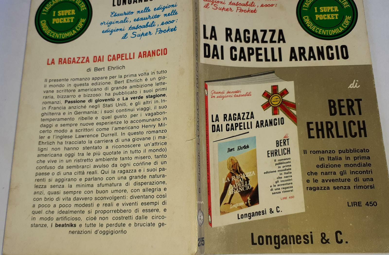 La ragazza dai Capelli Arancio - copertina