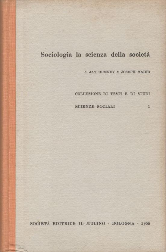 Sociologia la scienza della società - copertina