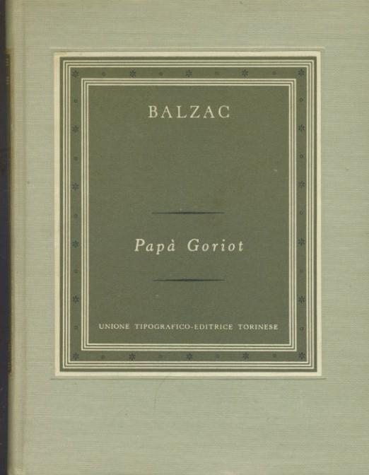 Papà Goriot - copertina