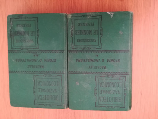 Storia d'Inghilterra Vo. I e II (Biblioteca nazionale economica) - copertina