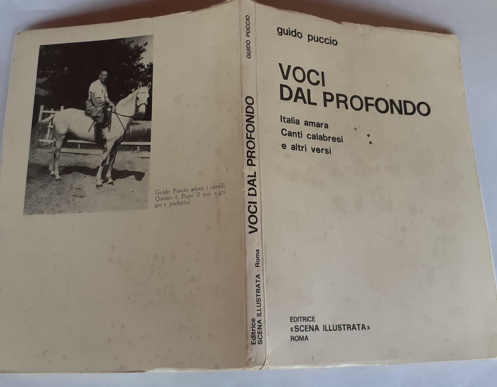 Voci dal profondo. Italia amara Canti calabresi e altri versi - copertina