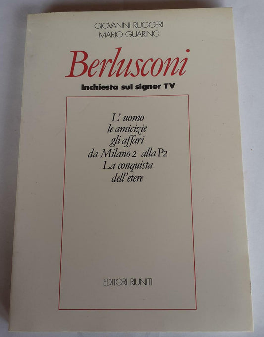 Berlusconi inchiesta sul signor TV - copertina