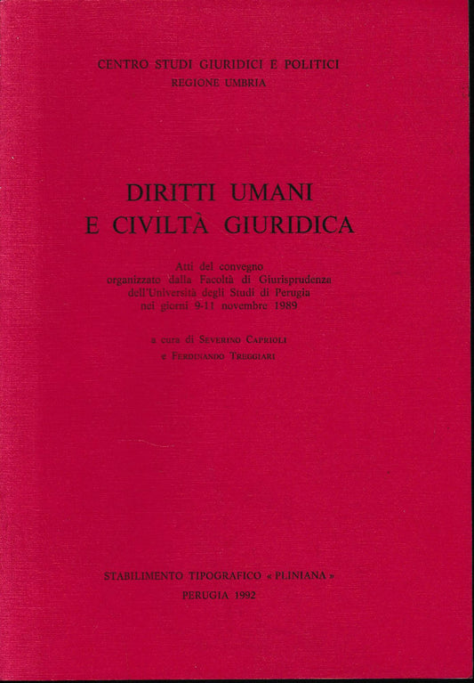 Diritti umani e civiltà giuridica - copertina