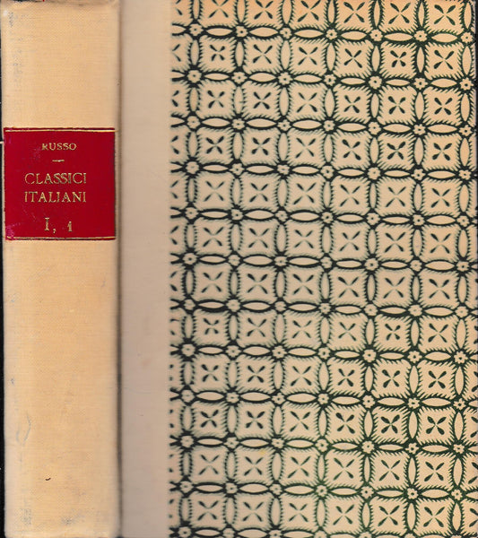 I classici italiani, vol. 1, parte prima. Dal Duecento al Quattrocento - copertina