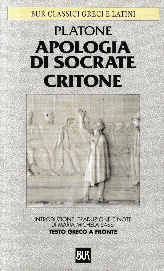 Apologia di Socrate ; Critone. Testo Greco a fronte - copertina