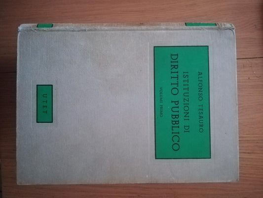 Istituzioni di diritto pubblico. Volume primo - copertina