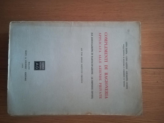 Complementi di ragioneria applicata alle aziende private - copertina