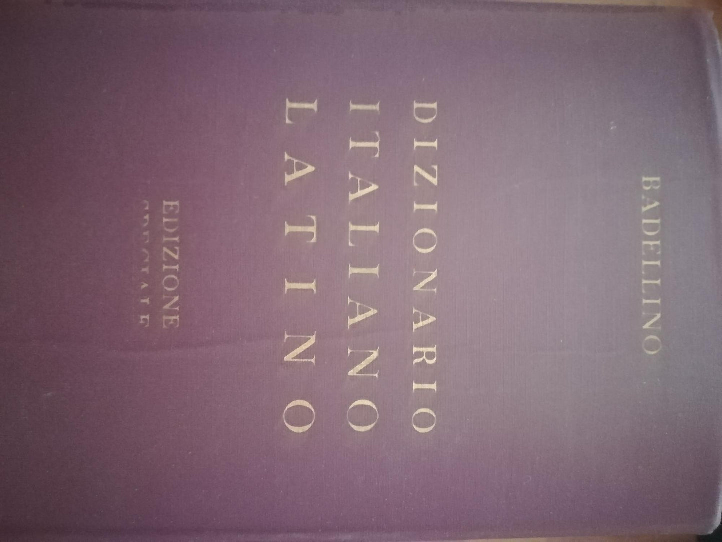 Vocabolario italiano/latino (versione integrale) - copertina