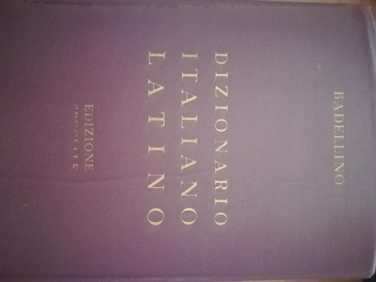 Vocabolario italiano/latino (versione integrale) - copertina