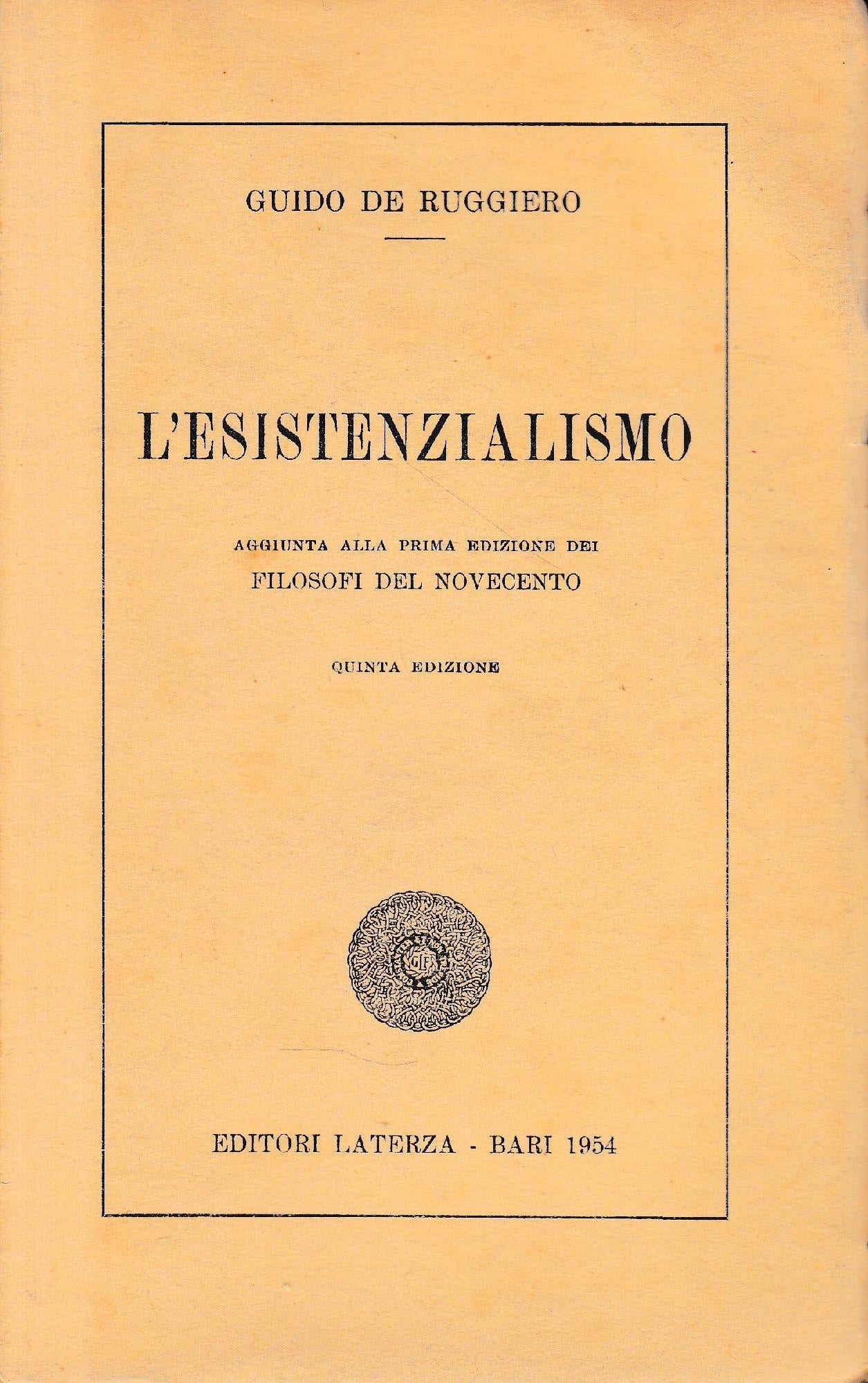 L'esistenzialismo - copertina
