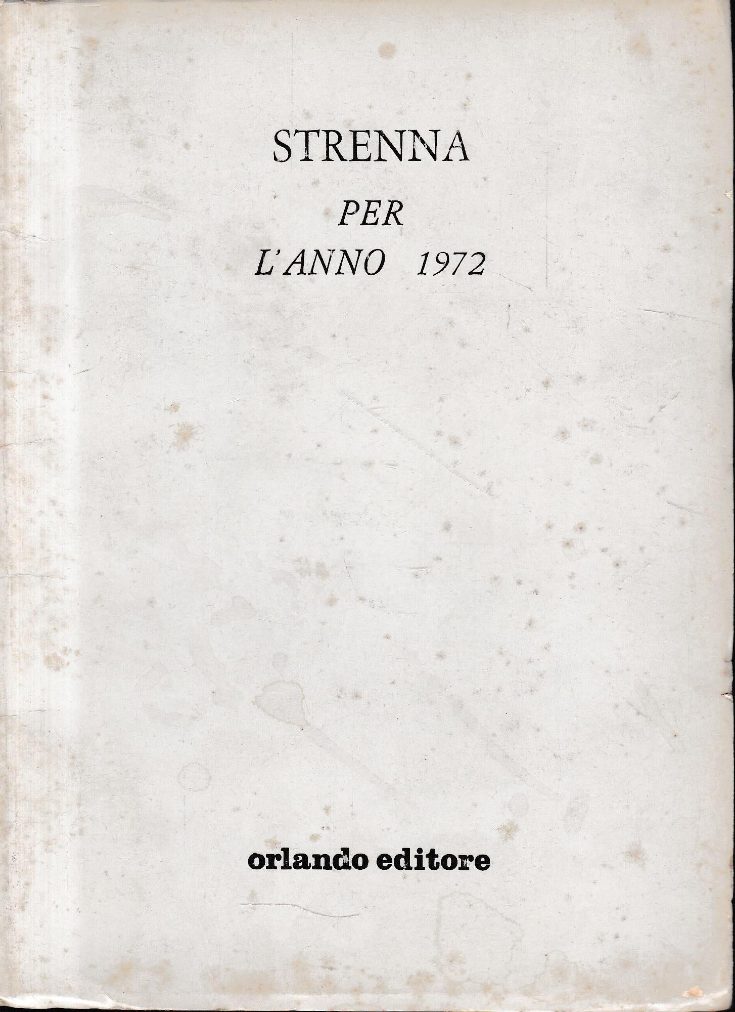 Strenna per l'anno 1972 - copertina