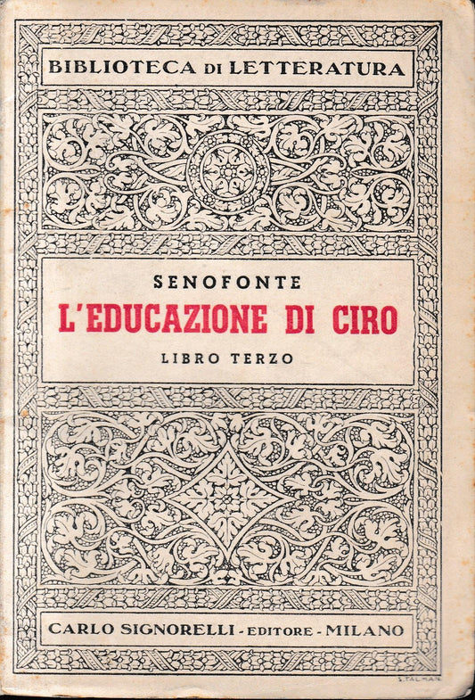 L'educazione di Ciro. Libro terzo - copertina