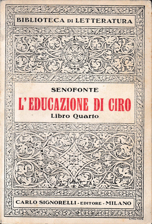 L'educazione di Ciro. Libro quarto - copertina