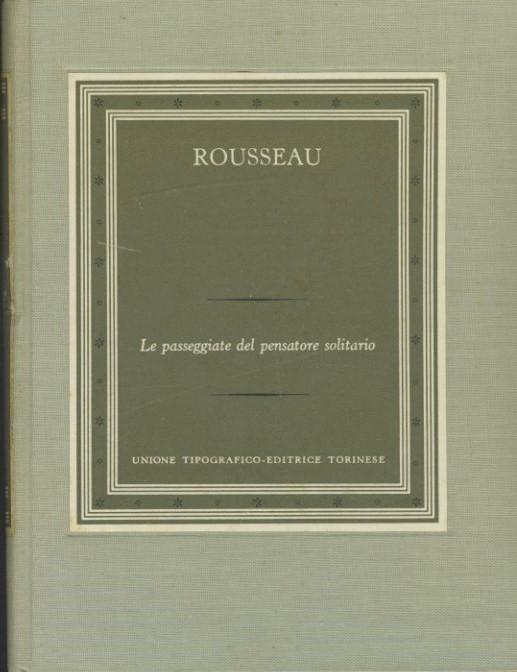 Le passeggiate del pensatore solitario - copertina