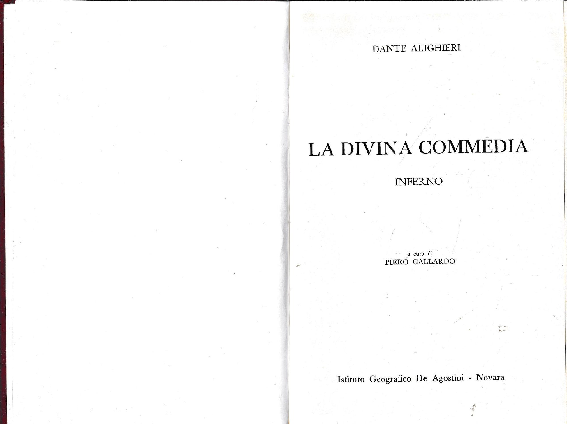 La Divina Commedia. Inferno - copertina