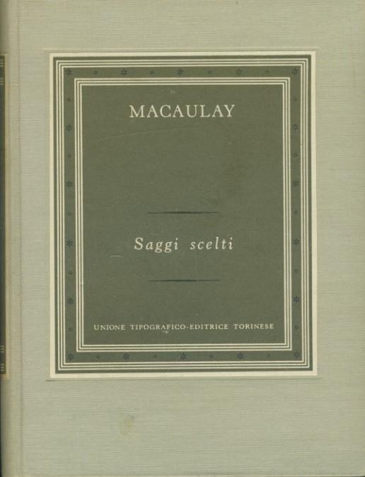 Saggi scelti - copertina