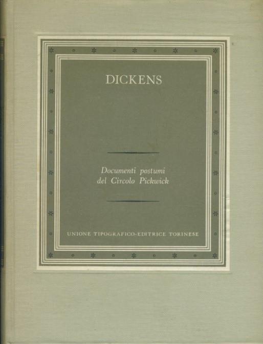Documenti postumi del Circolo Pickwick. Volume secondo - copertina
