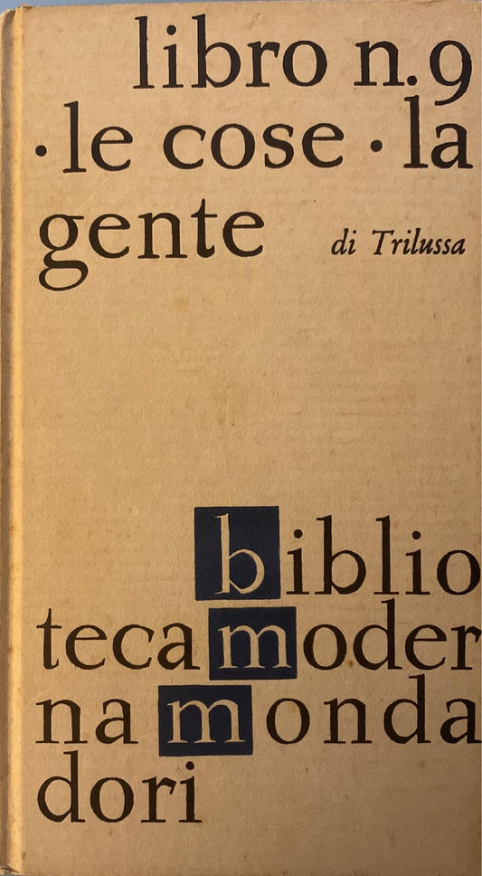 Libro 9 : le cose - la gente - copertina