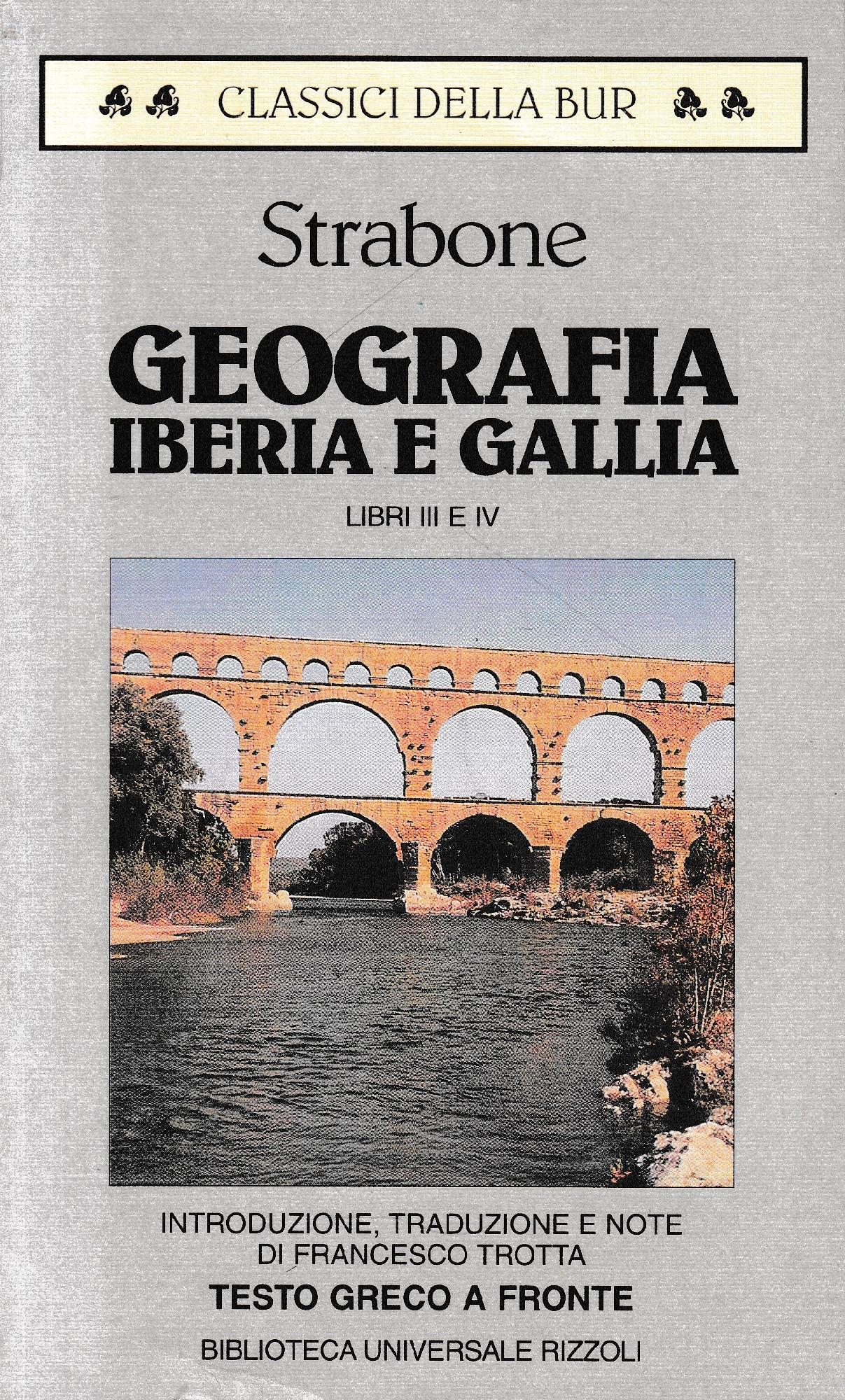 Geografia. Iberia e Gallia. Libri 3º e 4º. Testo greco a fronte - copertina