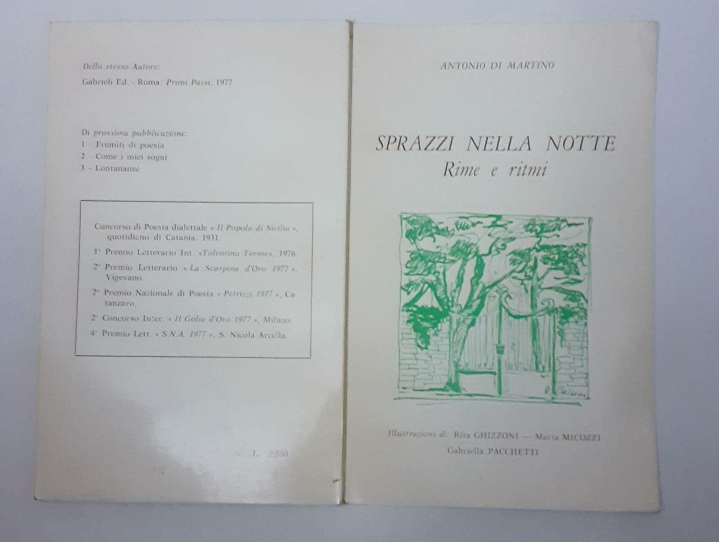 Sprazzi nella notte rime e ritmi - copertina