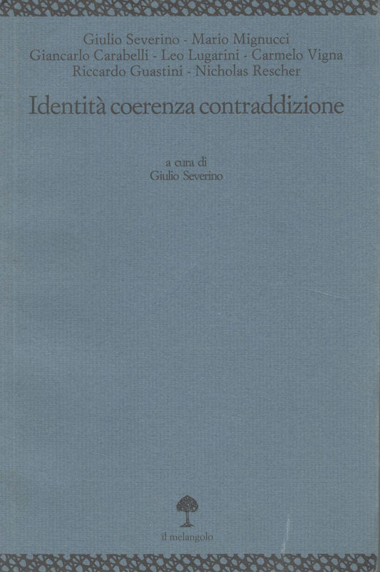 Identità, coerenza, contraddizione - copertina