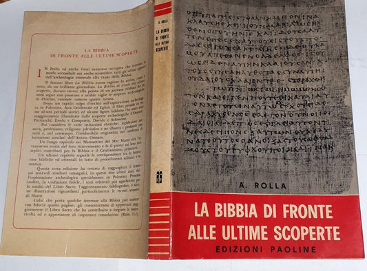 La Bibbia di fronte alle ultime scoperte - copertina