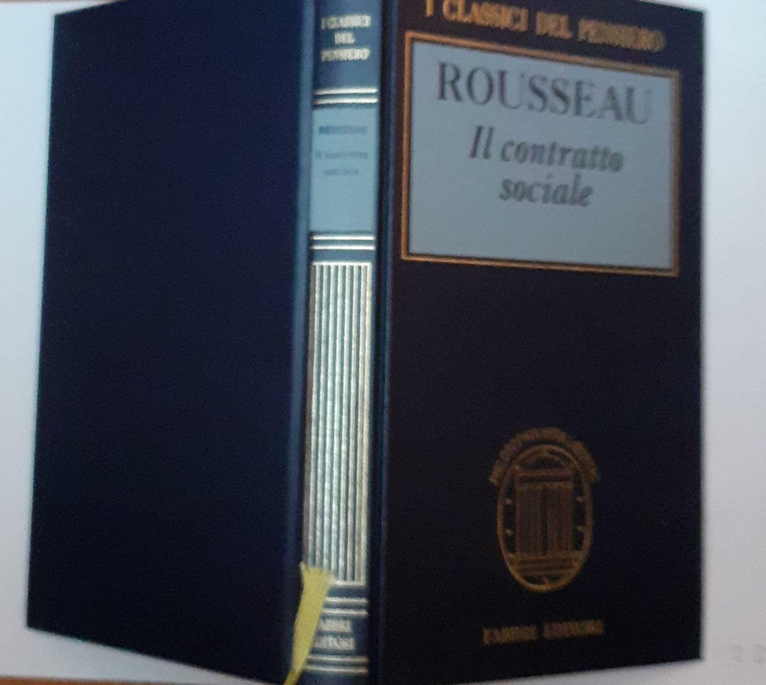 Il contratto sociale o principi di diritto politico - copertina