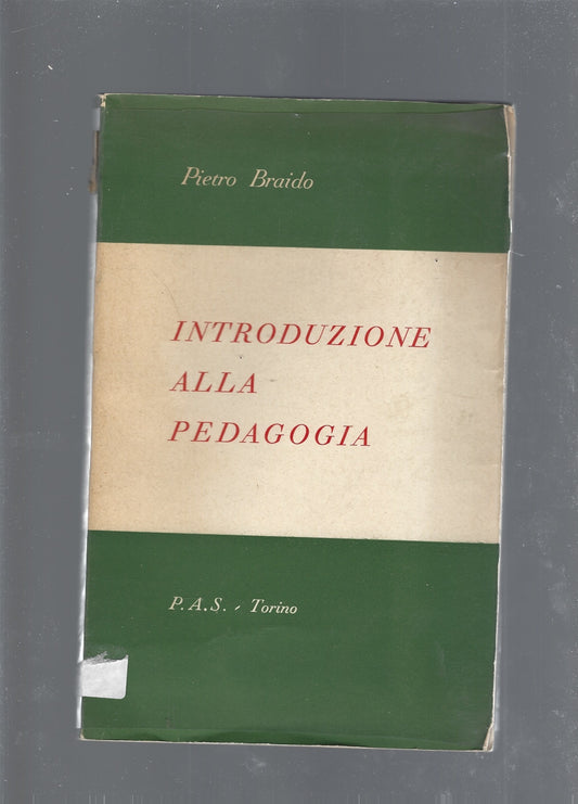 Introduzione alla pedagogia - copertina