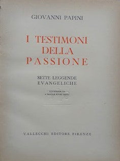 I testimoni della passione - copertina