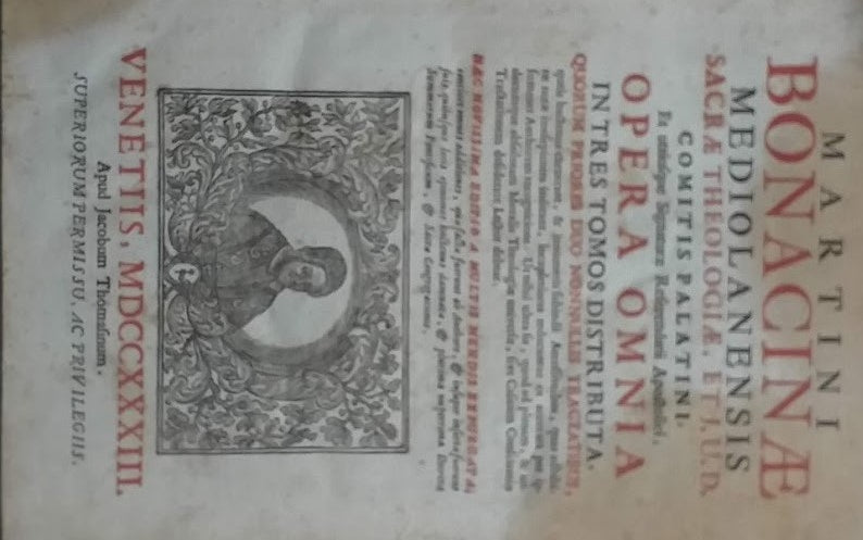 Opera Omnia in tres tomos distributa - copertina