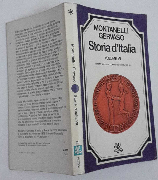 Storia d'Italia. Volume VII. Papato Impero e comuni nei secoli XI e XII - copertina