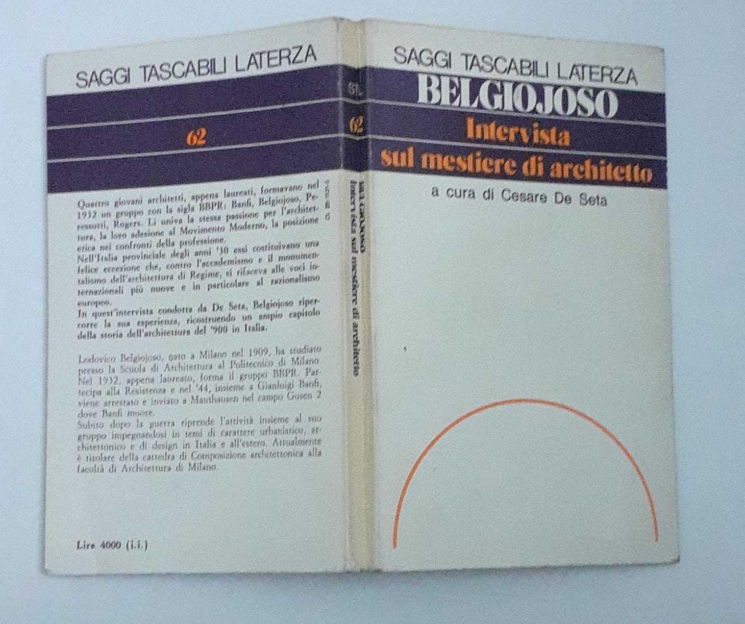 Intervista sul mestiere di architetto - copertina