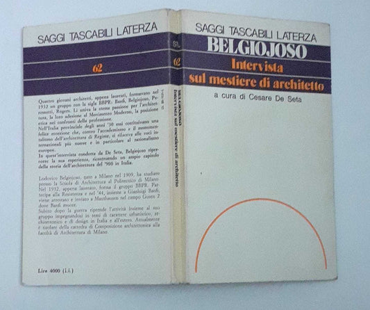 Intervista sul mestiere di architetto - copertina