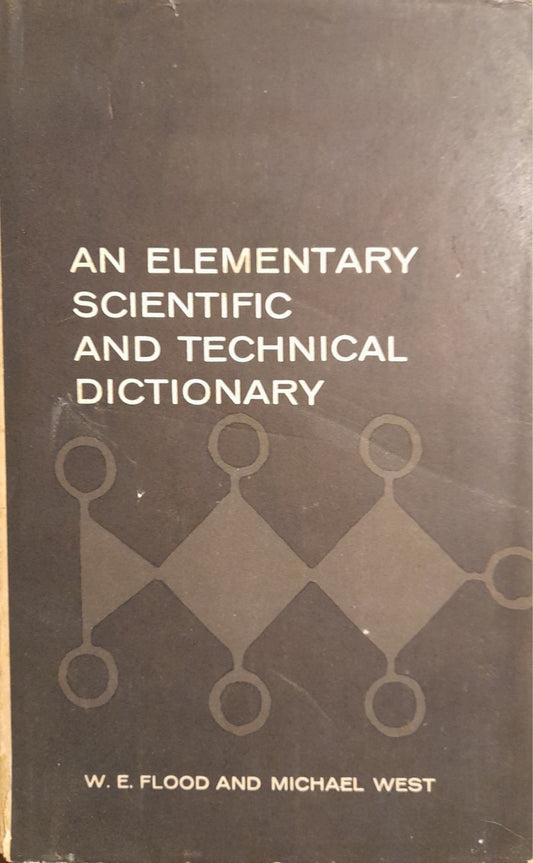 An elementary scientific and technical dictionary - copertina