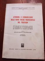 Autonomia e subordinazione nelle nuove figure professionali del terziario - copertina
