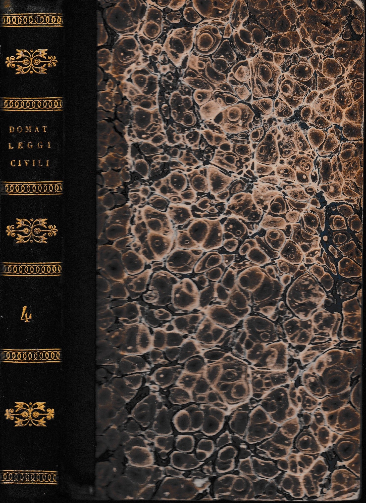 Le leggi civili disposte nel loro naturale ordine. Nuova edizione eseguita sulla traduzione stampata in Napoli purgata da molti errori con discorso e alcune note del Professore A. Padovani. Tomo IV. - copertina