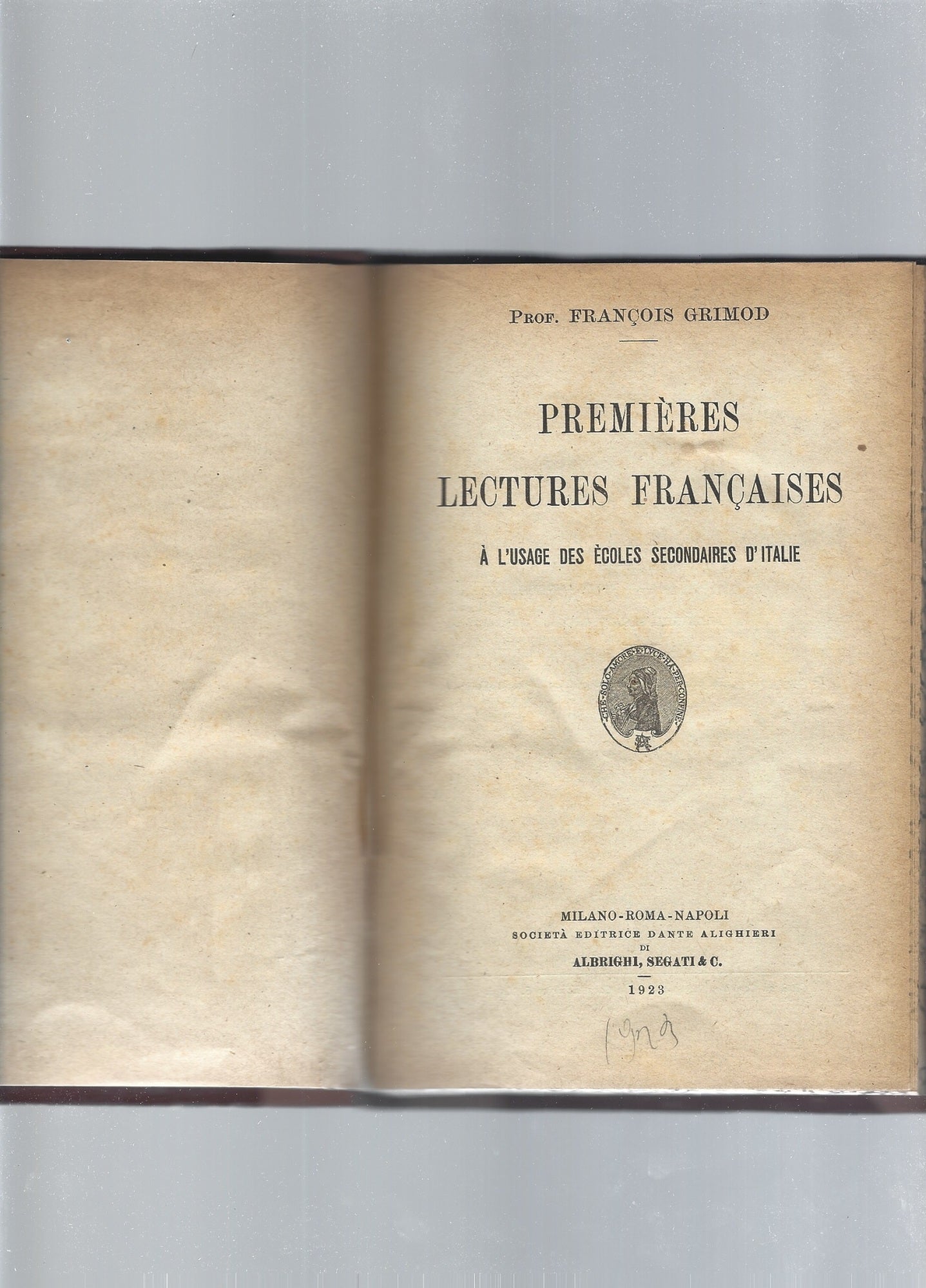 Premieres lectures francaises - copertina