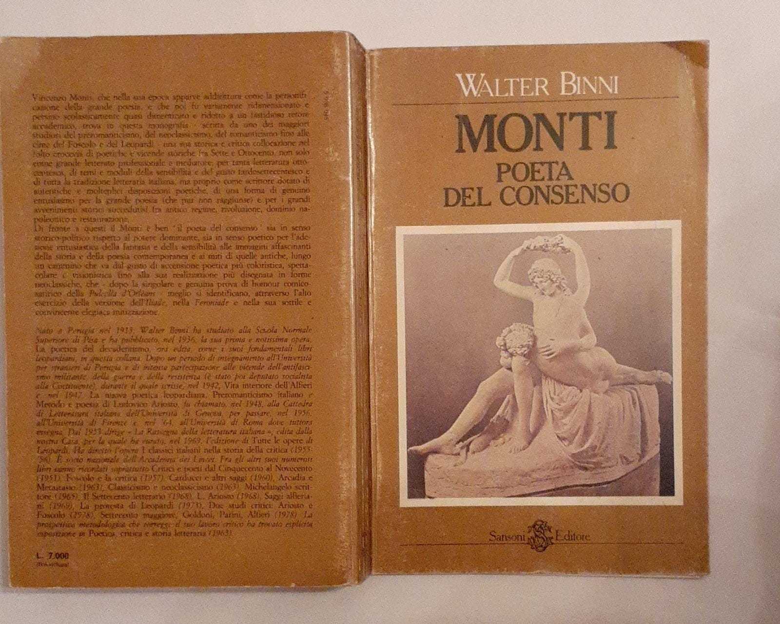Monti poeta del consenso - copertina