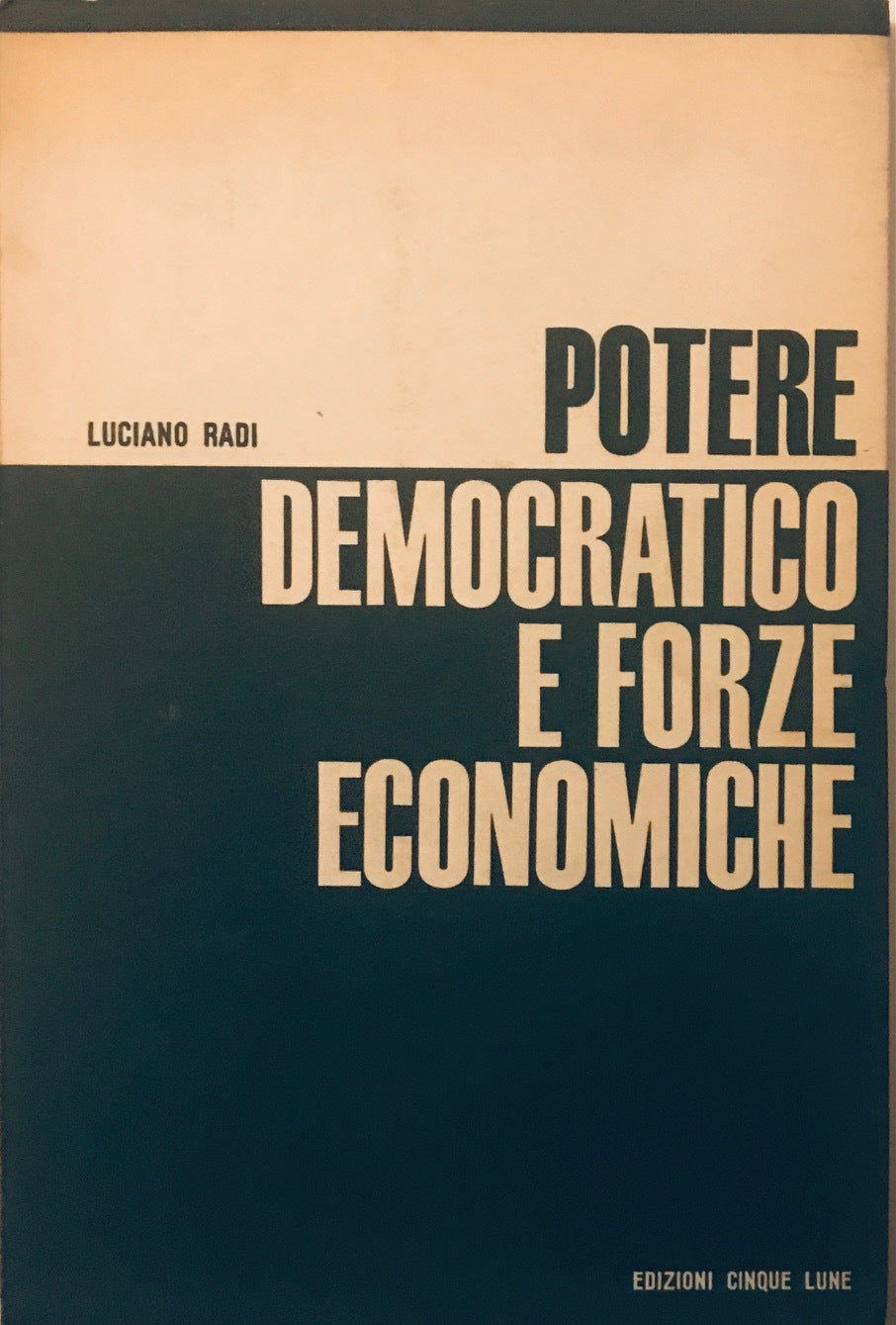 Potere democratico e forze economiche - copertina