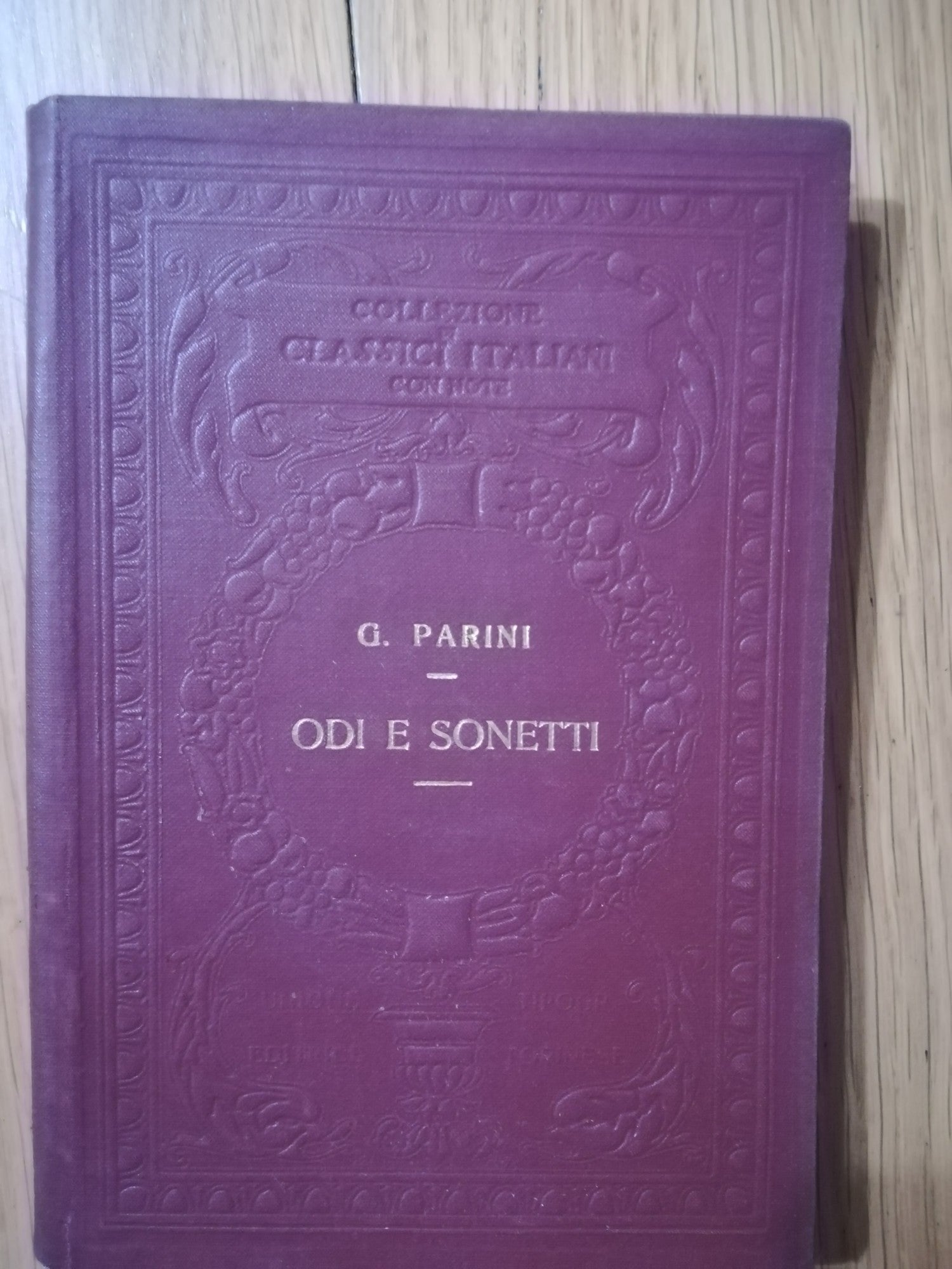 Odi e sonetti - copertina