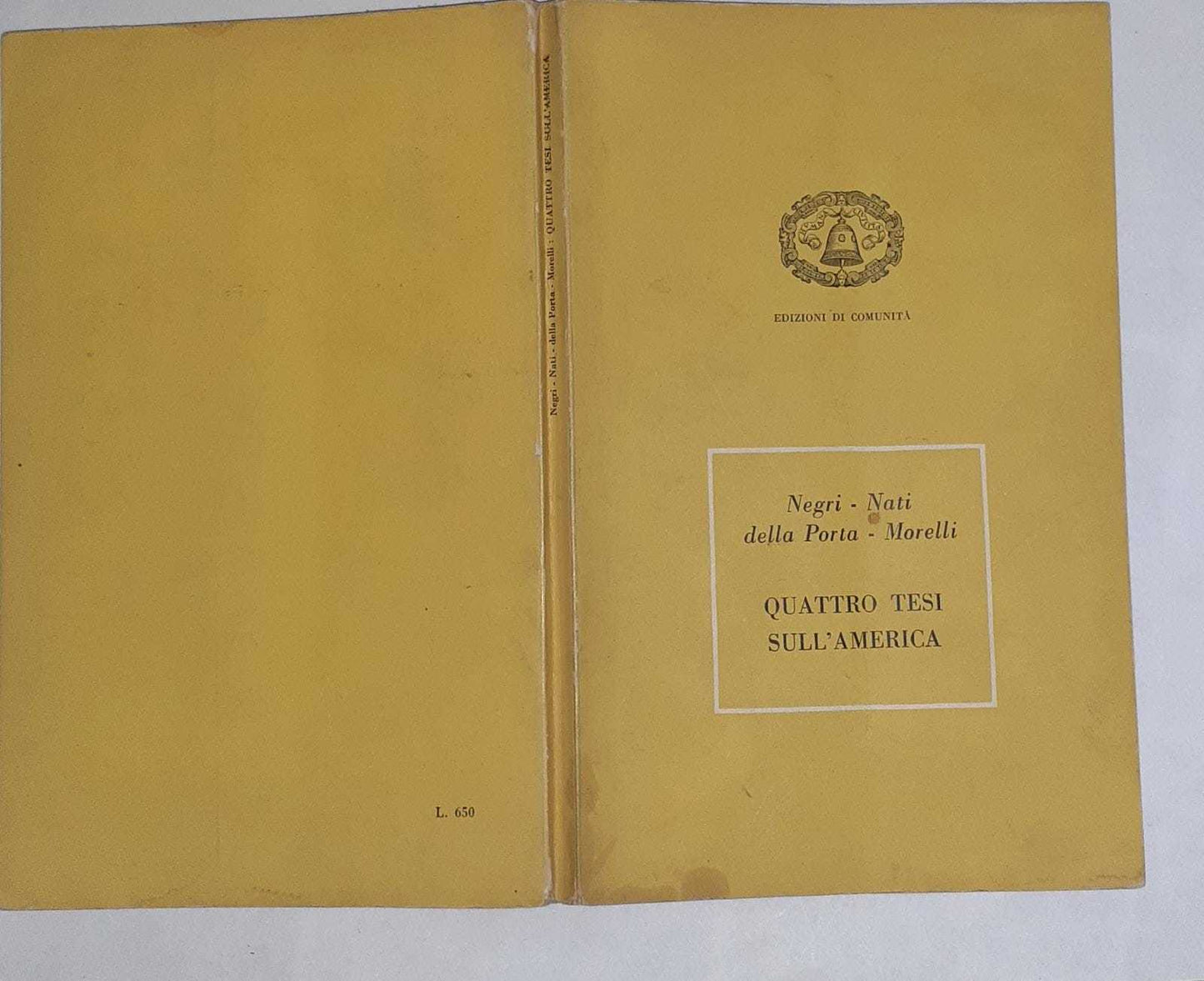 Quattro Tesi sull'America - copertina