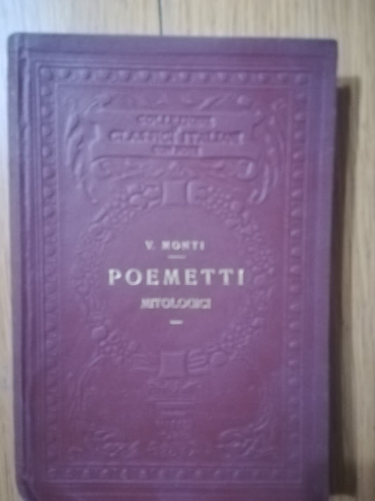 Poemetti mitologici - copertina