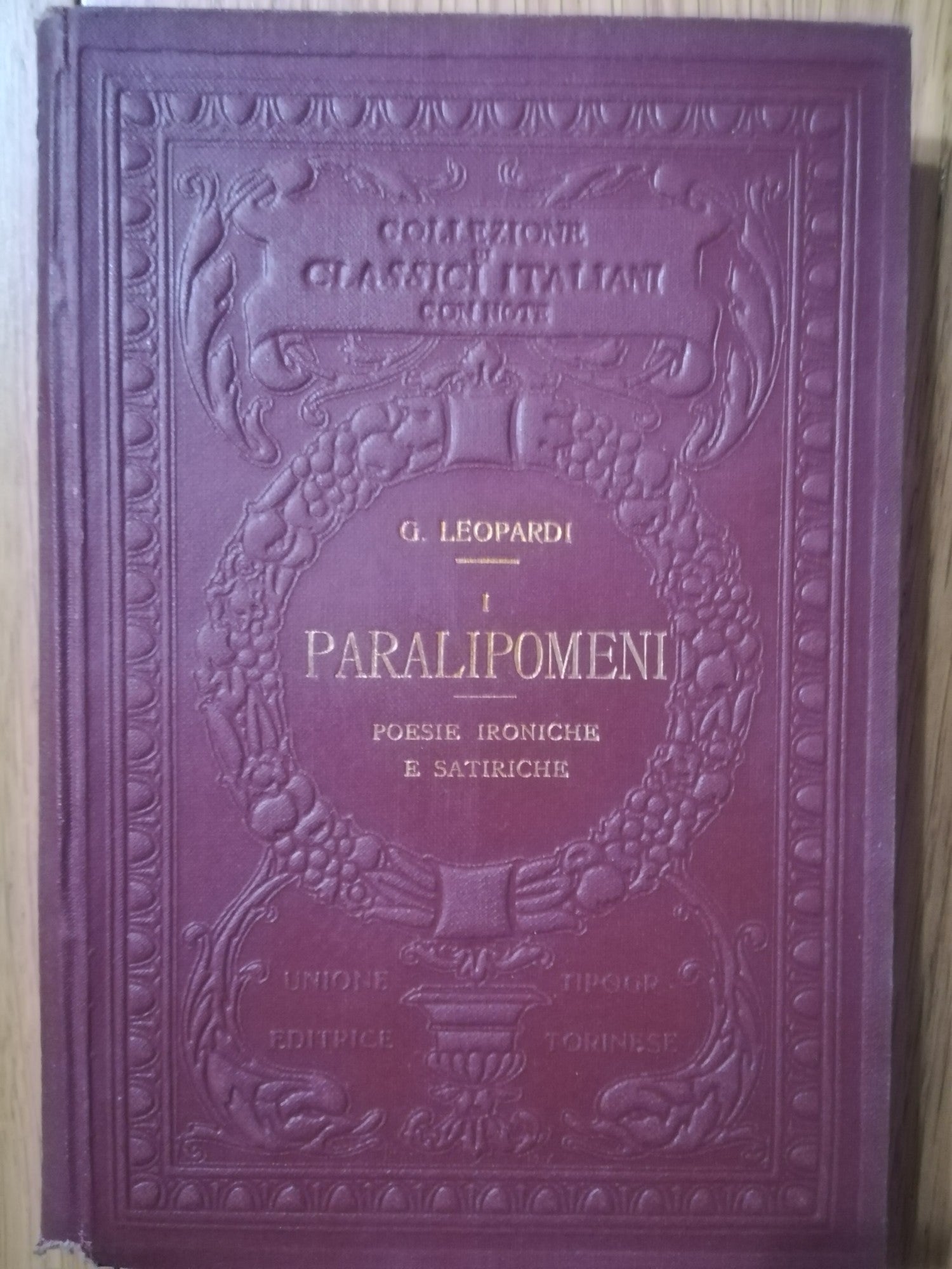 I Paralipomeni poesie ironiche e satiriche - copertina