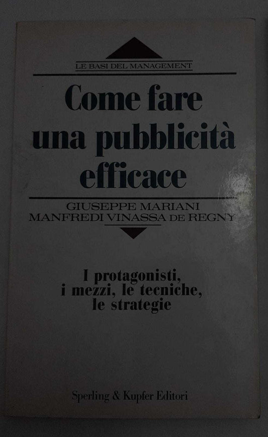 Come fare una pubblicità efficace - copertina