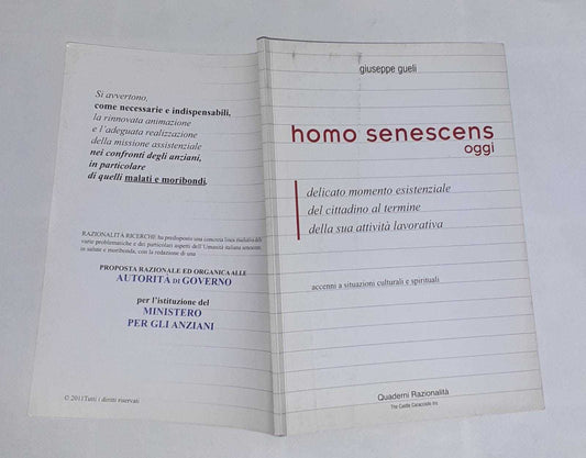 Homo senescens oggi - copertina