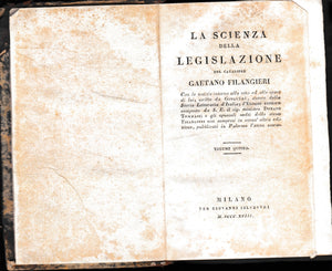 La scienza della legislazione, volume quinto