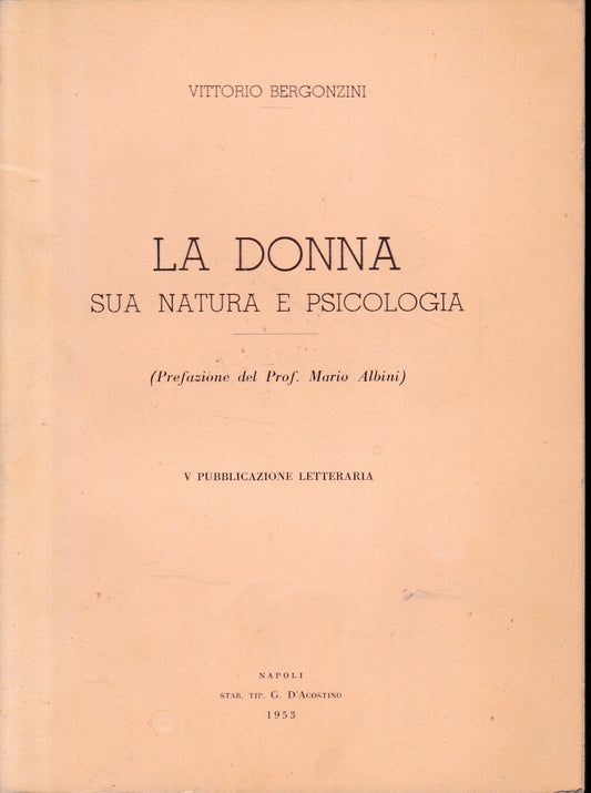 La donna sua natura e psicologia - copertina