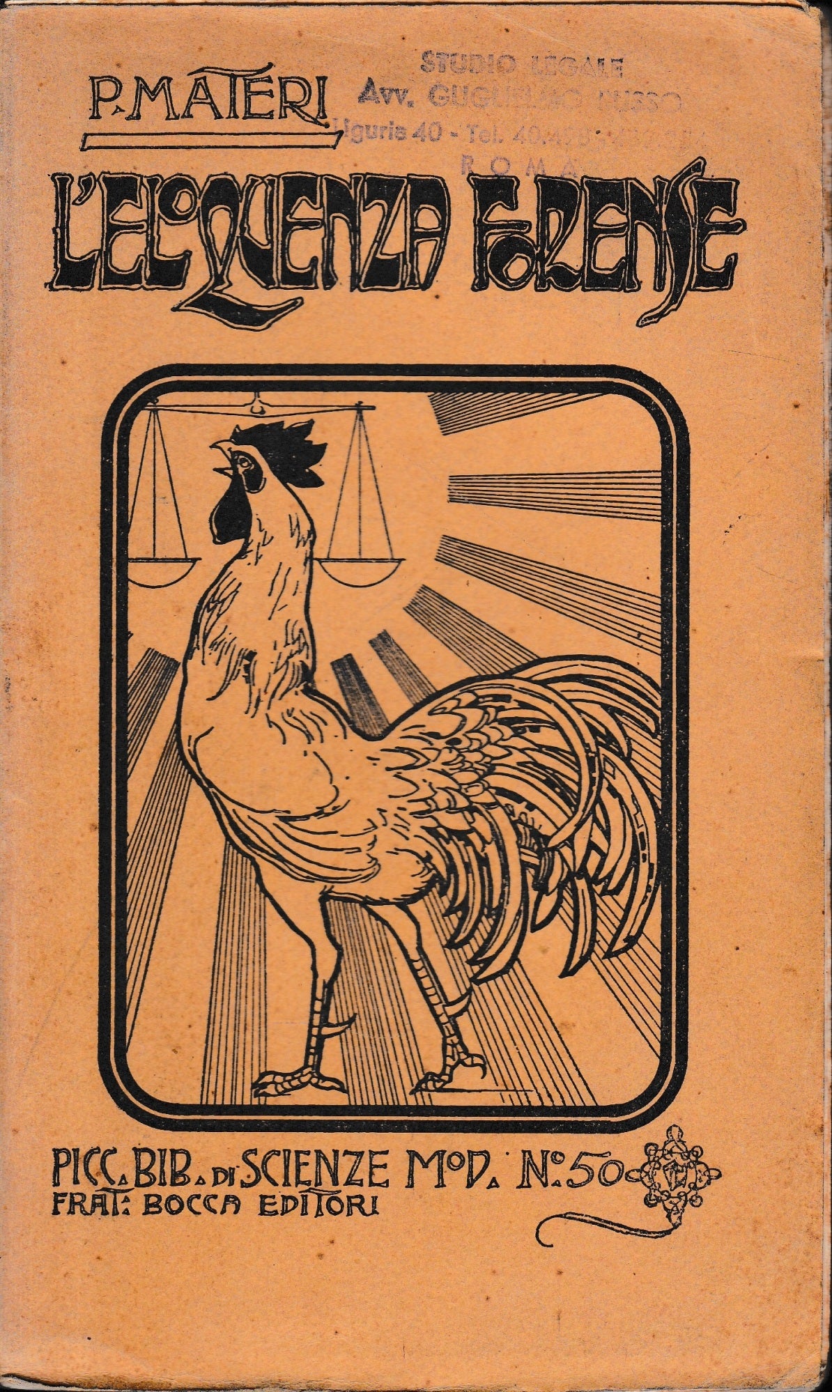 L'eloquenza forense. Saggio storico-psicologico - copertina