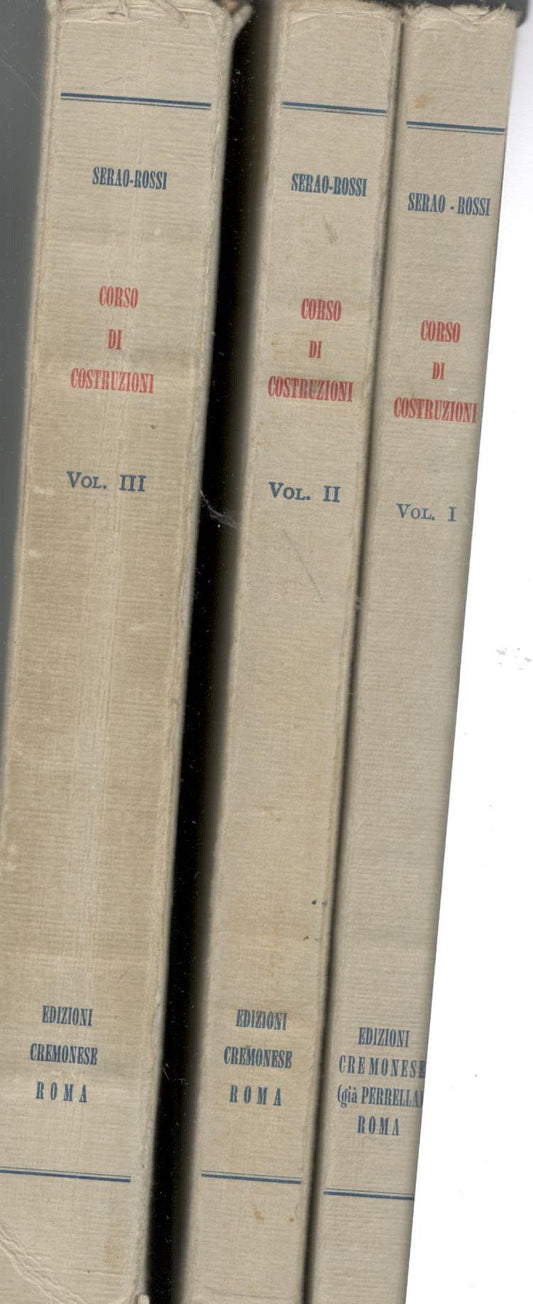 Corso di costruzioni (volume I: resistenza dei materiali - II: materiali da costruzione ed elementi di fabbrica - III: costruzioni civili, stradali e idrauliche) - copertina