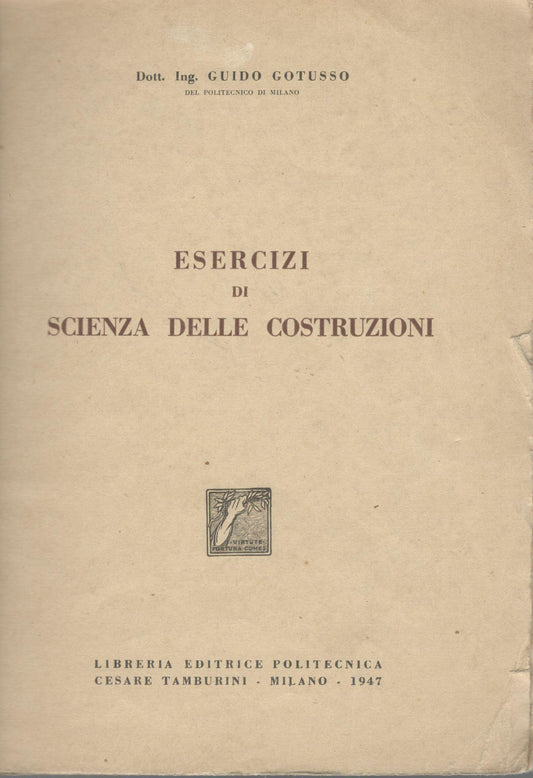 Esercizi di scienza delle costruzioni - copertina